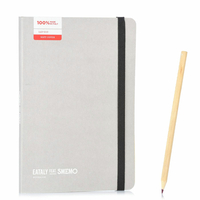Notebook Medium Grigio Pagina Bianca