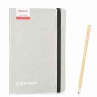 Notebook Medium Grigio Righe