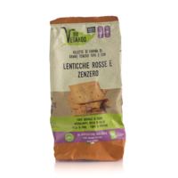 Cracker con farine biologiche di grano tenero e lenticchie rosse