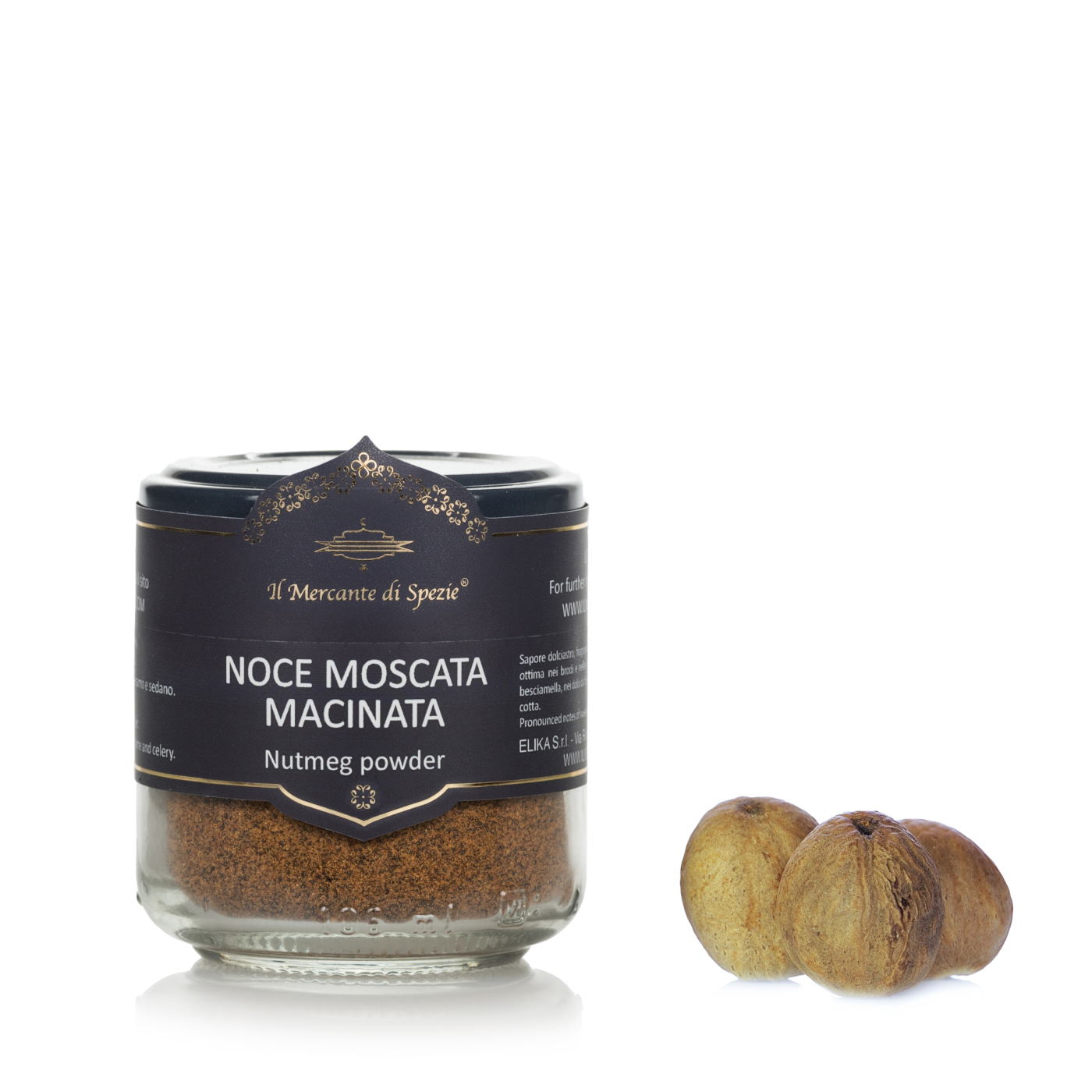 Macina Noce Moscata In Acciaio Inox – Macinino Regolabile Con Contenitore Per Spezie, Argento