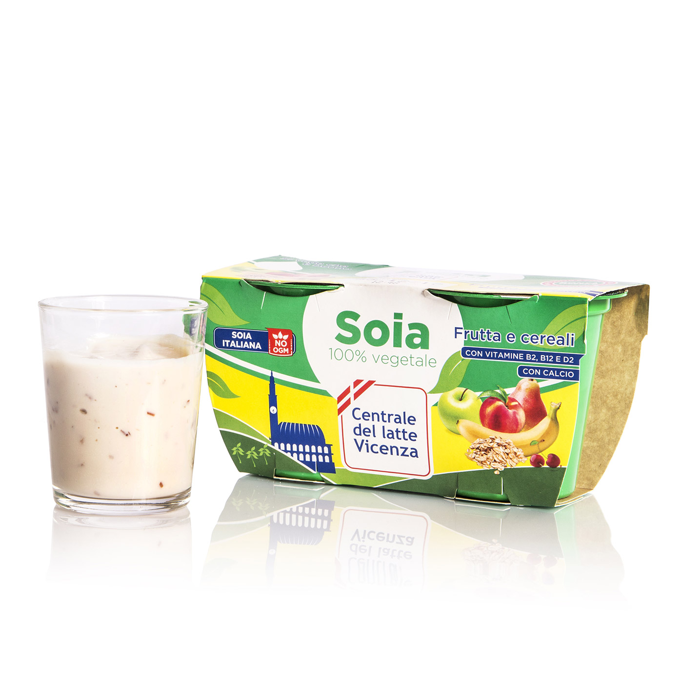 Yogurt di soia frutta e cereali 2x125g Centrale del Latte Vicenza