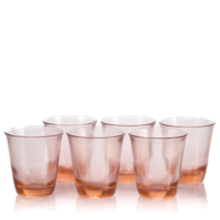 Set 6 bicchieri rosa per acqua
