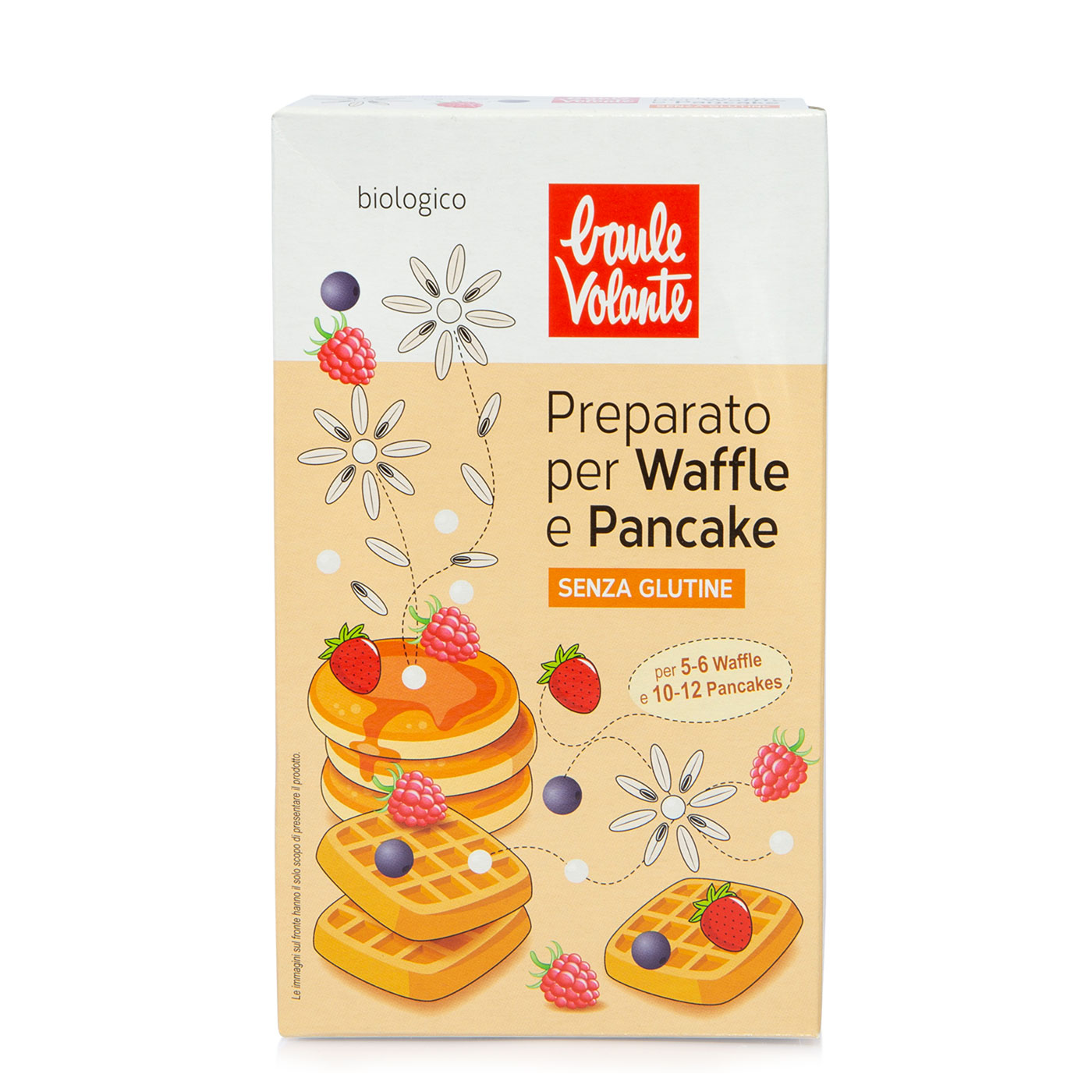 Preparato per waffle e pancake bio senza glutine 200g Baule Volante