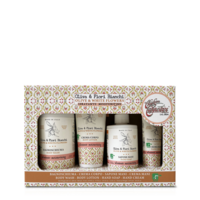 Geschenkbox Olive und weiße Blüten - Feuchtigkeitscreme