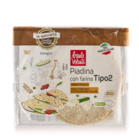 Organic semi-wholegrain flatbread made with type 2 flour.
