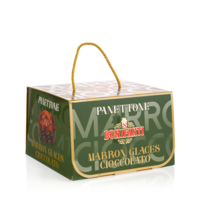 Milanese panettone with candied chestnuts and dark chocolate chips