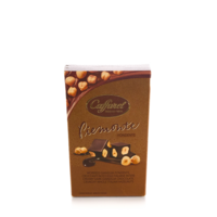 Dark gianduia chocolate with whole Italian hazelnuts.