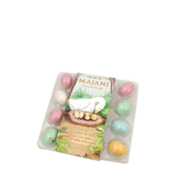 Sugared Milk Chocolate Eggs with Hazelnut Cream Filling
