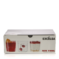 6 Bicchieri multiuso in vetro soffiato