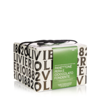 Pear and dark chocolate panettone