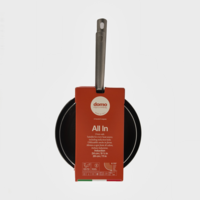 Set 2 Padelle antiaderenti con manico in acciaio inox