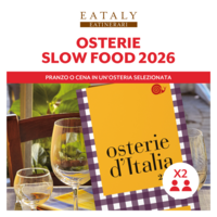 Un pranzo o una cena nelle Osterie Slow Food 2026 | Box per 2 persone