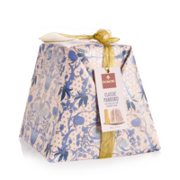 Pandoro classico con gocce di cioccolato fondente e al latte