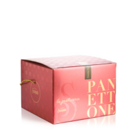 Black Forest panettone with cream filling, chocolate, and sour cherries.