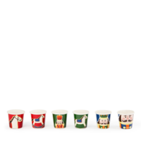 Bicchierini da Caffè 6 pezzi Vintage Christmas