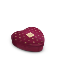 Cuori di cioccolato fondente in latta