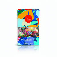 Assorted chocolate eggs with salted nut granules, gluten-free