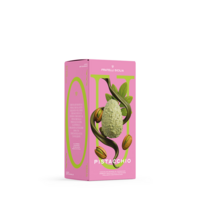 Uovo di cioccolato bianco al pistacchio ripieno di cremino al pistacchio