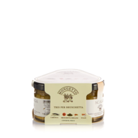 Tris per bruschetta con Carciuga, Bruschetta Origano e Scalò